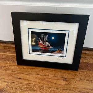 Disney Pirates of the Caribbean Matted Print Larry Dotson 2007 Signed
